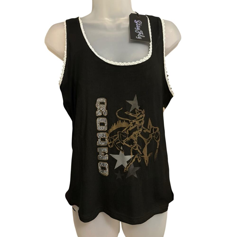 2 Fly Disk Koe Rodeo Tank Size 2X NWT